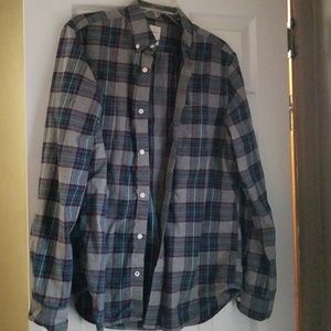 Plaid shirt . No holes and smoke free home